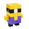 LEAN TOYS Bloques magnéticos Cubos 3D Bloques de colores 96 piezas