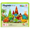 LEAN TOYS Bloques magnéticos dinosaurio volcán 31 piezas