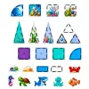 LEAN TOYS bloques magnéticos animales marinos océano 40 piezas