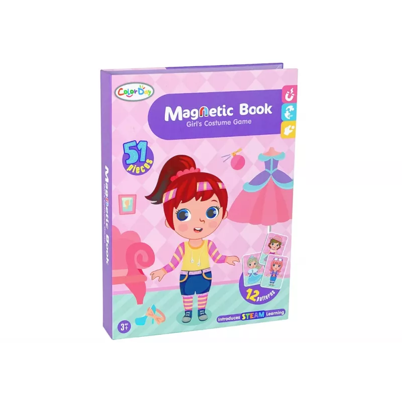 LEAN TOYS Libro de puzle magnético disfraces