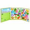 Libro de puzzle magnético LEAN TOYS dinosaurios imanes de colores 30 uds.