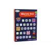 LEAN TOYS Libro de puzle magnético alfabeto inglés con imágenes