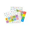 LEAN TOYS Libro de puzle magnético alfabeto inglés con imágenes