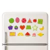 LEAN TOYS puzzle magnético frutas educativas 30 piezas – imanes de frutas pedagógicos para pizarras, pizarras blancas y neveras