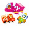 LEAN TOYS puzzle magnético vehículos juguete educativo medios de transporte set 30 piezas