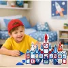 LEAN TOYS Bloques de construcción magnéticos Magnetic Space Windows 90 piezas – Set STEM de plástico ABS