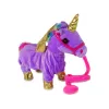 LEAN TOYS Mascota caballo interactivo unicornio morado alas doradas