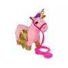 LEAN TOYS Mascota caballo interactivo rosa alas doradas música