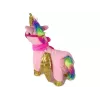 LEAN TOYS Mascota caballo interactivo rosa alas doradas música