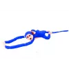 LEAN TOYS Mascota de Peluche Mono con Bebé, Azul 90 cm