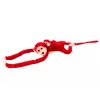 LEAN TOYS Mascota peluche mono con bebé, rojo 70 cm