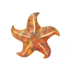 LEAN TOYS Estrella de mar de peluche mascota Cojín amarillo 20 cm