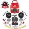 LEAN TOYS Set de mecánica, camión para desmontar, herramientas de taller