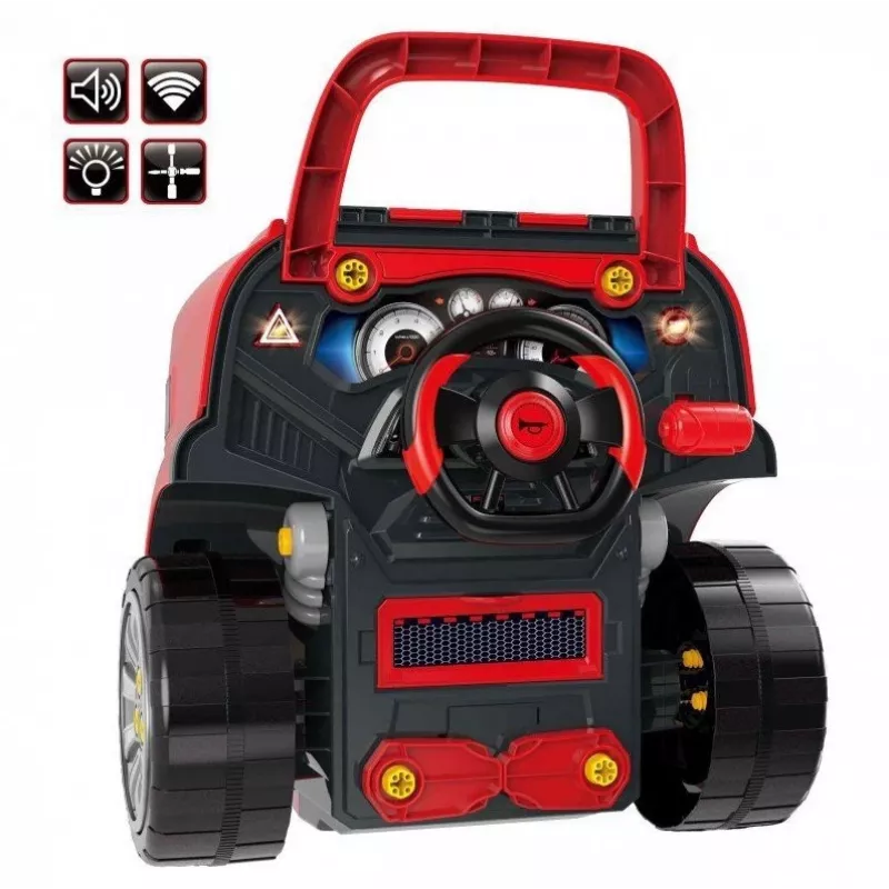 LEAN TOYS Set de mecánica, camión para desmontar, herramientas de taller
