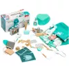 LEAN TOYS Set médico pequeño doctor dentista botiquín de madera delantal 20 uds.