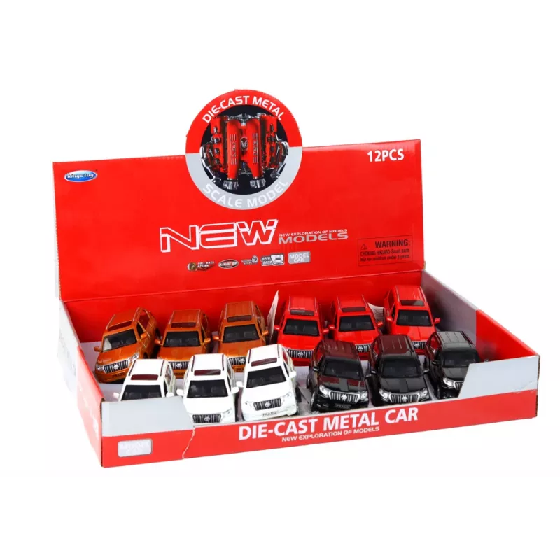 LEAN TOYS Coche de metal 12 cm efectos de sonido luz colores variados
