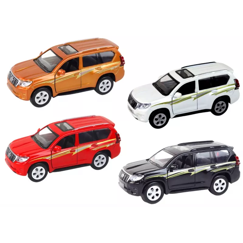 LEAN TOYS Coche de metal 12 cm efectos de sonido luz colores variados