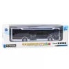Autobús urbano de metal LEAN TOYS blanco 1:43 modelo de fundición con motor de retroceso y puertas que se abren