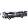 Autobús urbano de metal LEAN TOYS blanco 1:43 modelo de fundición con motor de retroceso y puertas que se abren