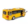 LEAN TOYS Autobús escolar de metal con motor de fricción modelo fundido