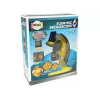 LEAN TOYS Microscopio para científico set educativo amarillo 100x 400x 1200x