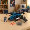LEAN TOYS Avión de combate militar con figura de soldado, lanzacohetes, luces y sonidos