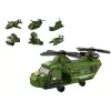 LEAN TOYS Set de construcción helicóptero militar verde militar 1000 piezas
