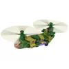 LEAN TOYS Helicóptero militar con grandes palas de rotor, luces y sonido Moro
