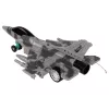LEAN TOYS Avión de Combate Militar RC Radiocontrol Gris Luces