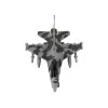 LEAN TOYS Avión de Combate Militar RC Radiocontrol Gris Luces