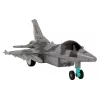 LEAN TOYS Avión de Combate Militar RC Radiocontrol Gris Luces
