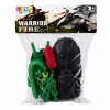 LEAN TOYS Set militar soldados con vehículo blindado 14 piezas