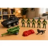 LEAN TOYS Set militar soldados con vehículo blindado 14 piezas