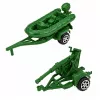 LEAN TOYS Set militar soldados con vehículo blindado 14 piezas