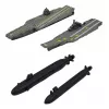 LEAN TOYS Set militar soldados vehículos barcos cazas base 54 piezas