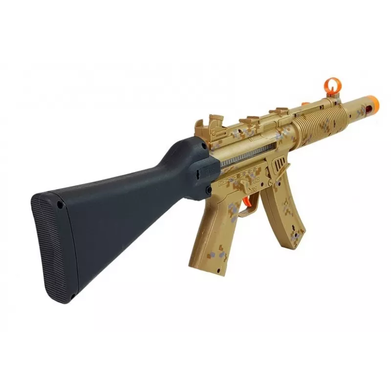 LEAN TOYS Set de armas militares rifle pistola auriculares silbato luces