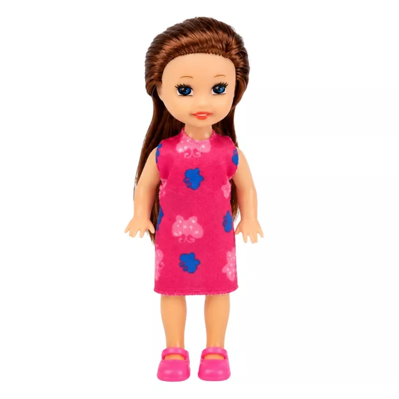 LEAN TOYS Set de muñecas mini con caja registradora, vendedora, hamburguesa, accesorios de helado