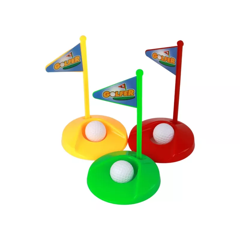 LEAN TOYS Set de minigolf para niños, palos, 12 piezas