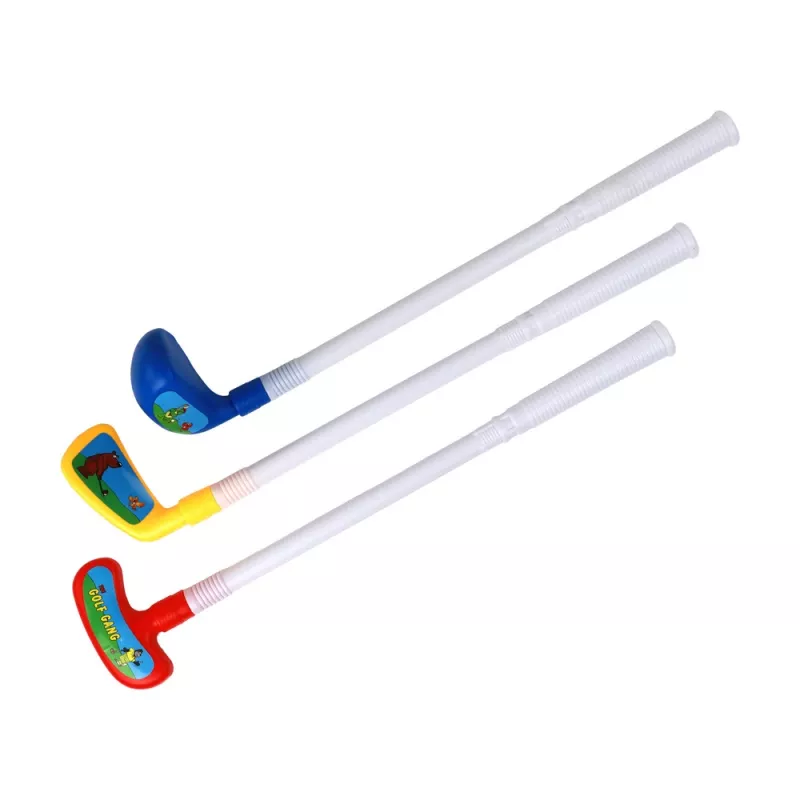 LEAN TOYS Set de minigolf para niños, palos, 12 piezas