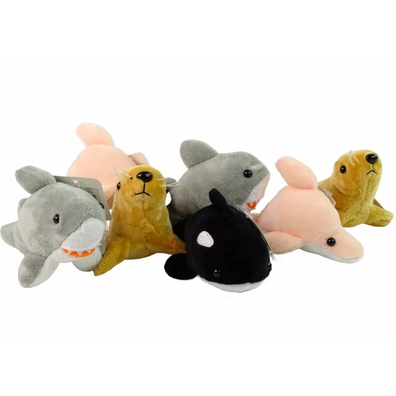 LEAN TOYS Mini Peluches Animales Marinos 4 Modelos