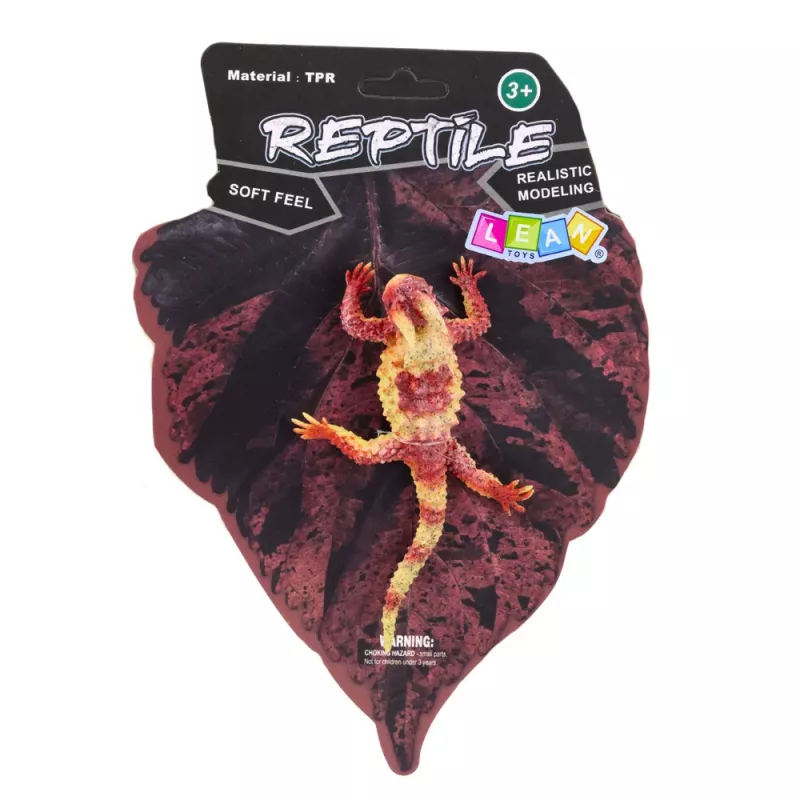 LEAN TOYS Moloch the Terrible Figura de goma elástica reptil realista 14 cm