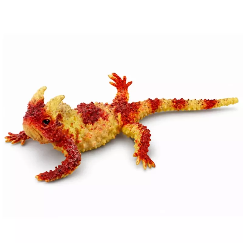 LEAN TOYS Moloch the Terrible Figura de goma elástica reptil realista 14 cm