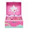 LEAN TOYS Caja de música Joyero unicornio giratorio rosa