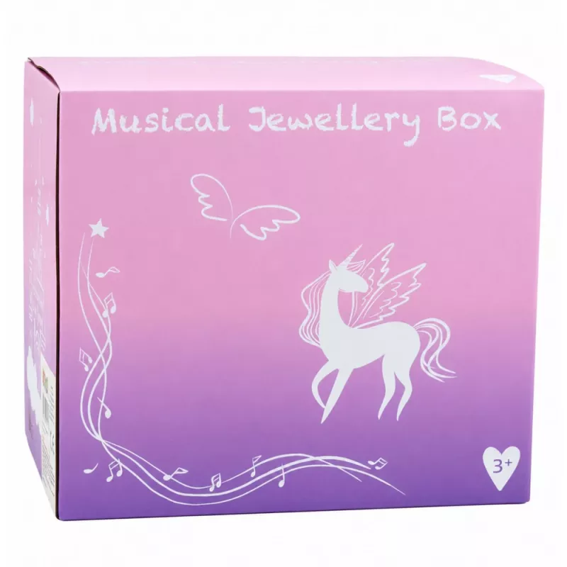 LEAN TOYS Joyero musical con bailarina, caja de música, espejo y cajones - Rosa diseño clásico