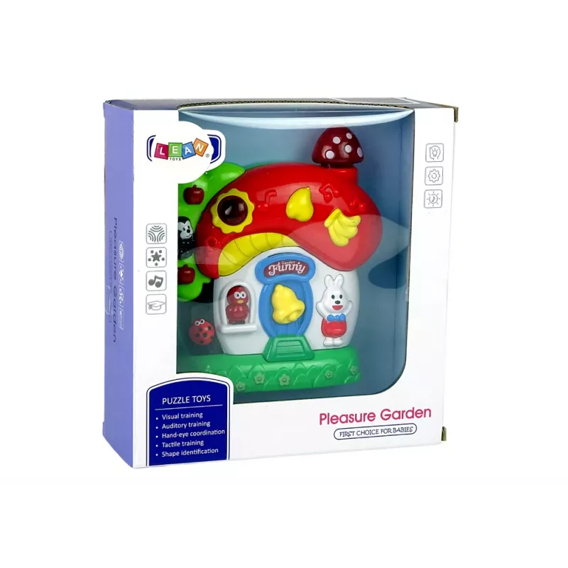 LEAN TOYS Casa de juegos musical para bebés Animales