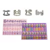 LEAN TOYS Set de esmaltes de uñas con esmaltes, purpurina, pegatinas y anillos