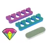 LEAN TOYS Set de esmalte de uñas con esmaltes, rotuladores y pegatinas de colores