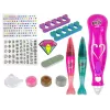 LEAN TOYS Set de decoración de uñas clavos para uñas dispensadores de purpurina diamantes