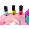 LEAN TOYS Set de esmalte de uñas con purpurina para uñas, secador y pegatinas