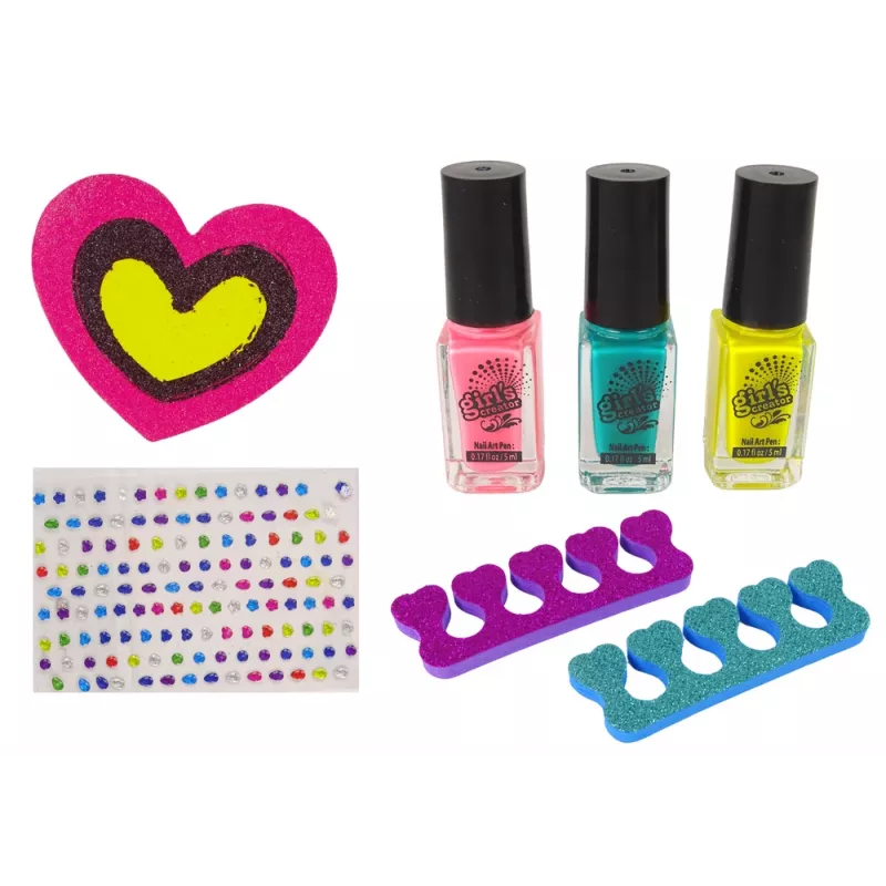 LEAN TOYS Set de manicura para pequeñas damas Estudio de nail art